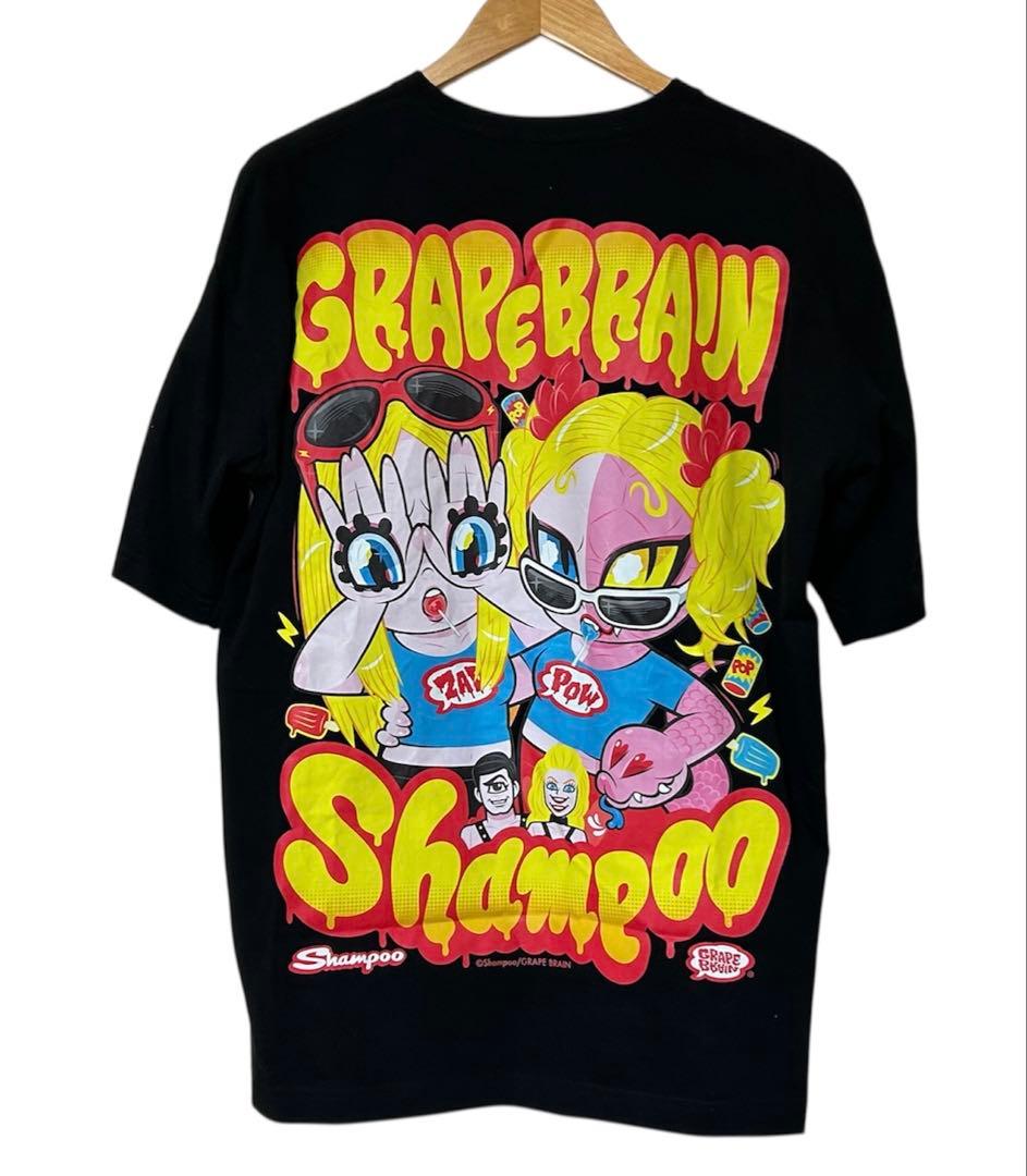 新品同様 GRAPE BRAIN Shampoo コラボTシャツ ブラック