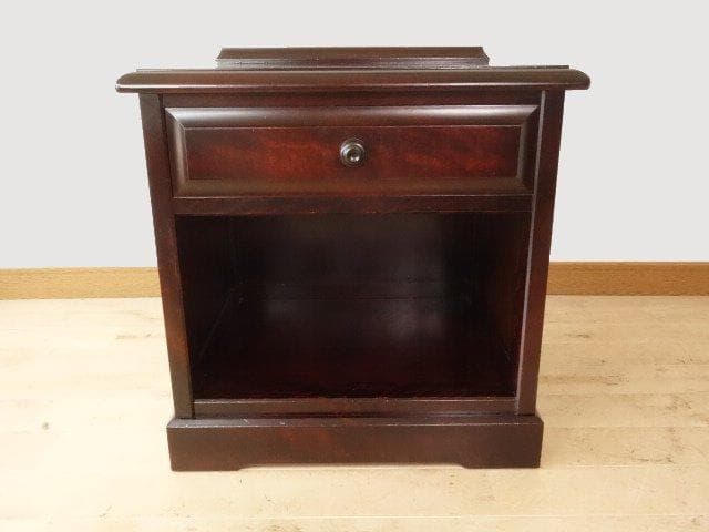 北海道民芸家具　ナイトテーブル　サイドテーブル　 再塗装済　ＵＳＥＤ