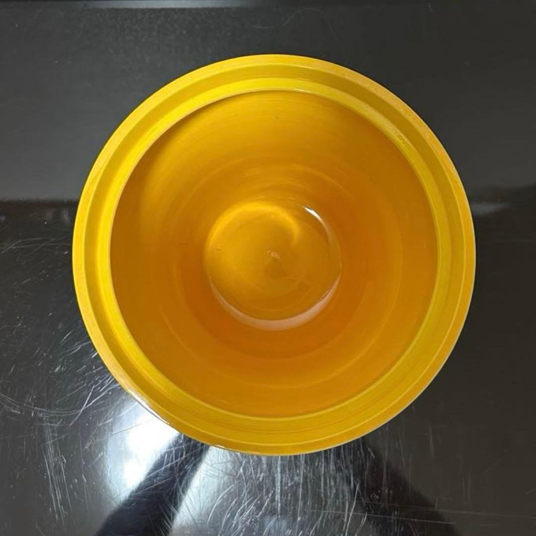 黄交趾独楽末広水指　茶道具懐石茶箱鵬雲斎坐忘斎淡々斎即中斎七事式而妙斎香合棗茶碗