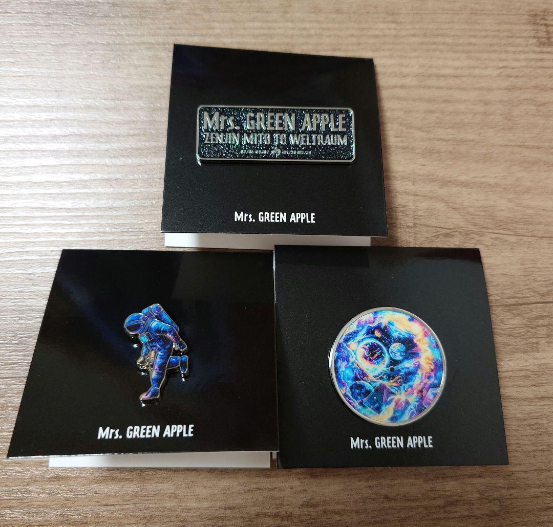 ゼンジン　ピンバッジ　Mrs. GREEN APPLE　ガチャ