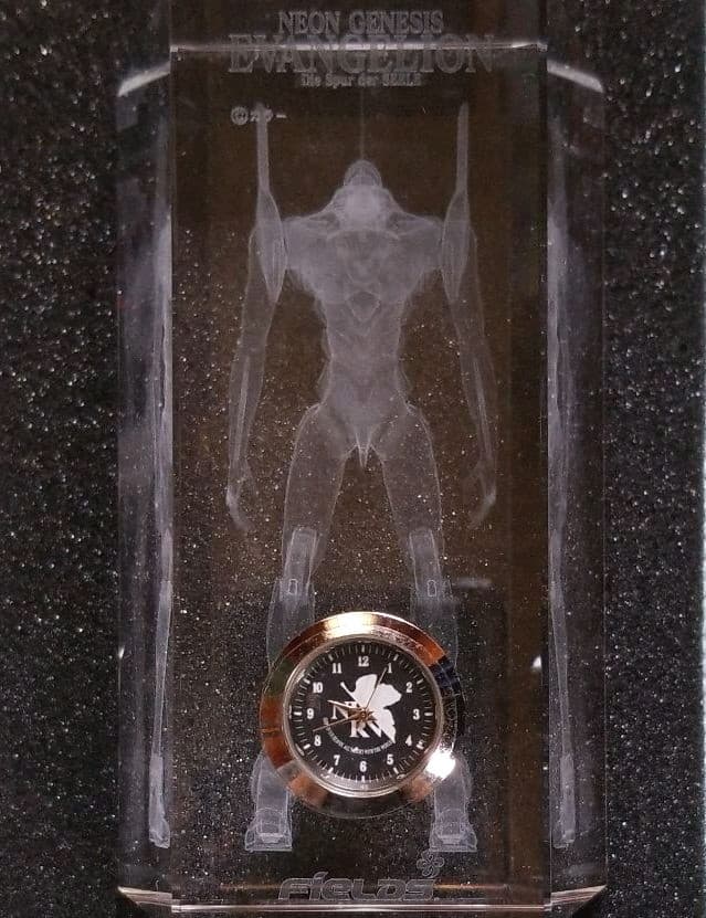 ☆エヴァンゲリオン☆クリスタル時計付非売品