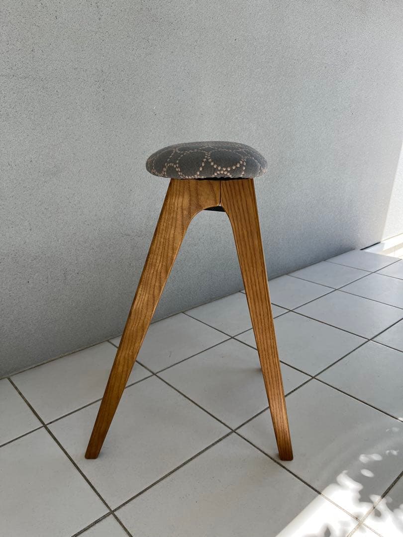 ミナペルホネン タンバリン dop グレー 折りたたみ式 ハイスツール