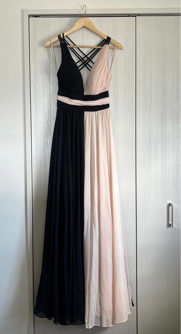 エルケイ　バイカラーロングドレス