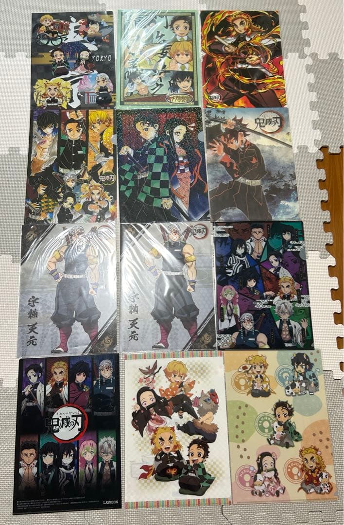鬼滅の刃　ランチョンマット クリアファイル　まとめ売り