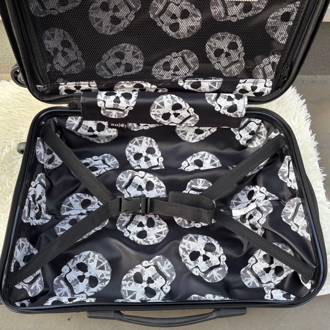 siffrer スカルデザイン キャリーケース 機内持ち込み 拡張ファスナー付