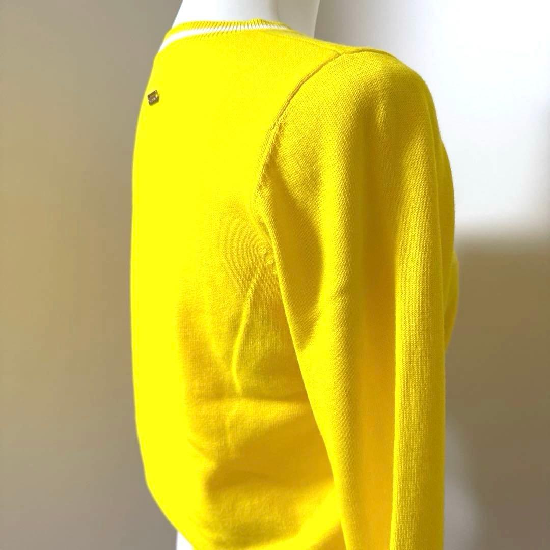 再お値下げ★St ANDREWSセントアンドリュース☆イエロークルーネックニット