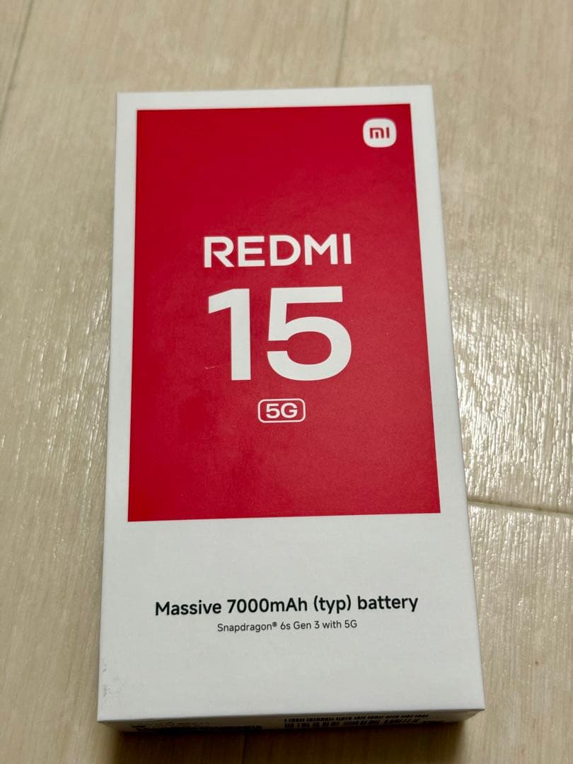REDMI 15 5G 128GB ライトグリーン 本体