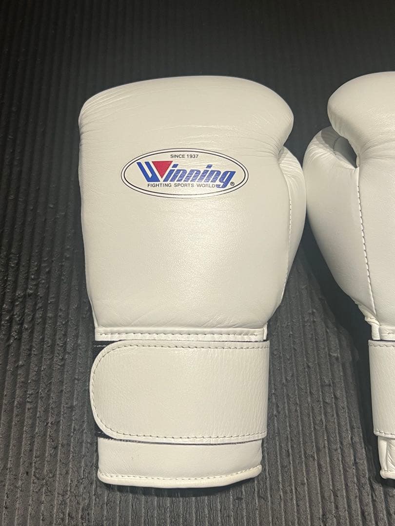 Winning ボクシンググローブ 12oz ホワイト モデル：MS-400B