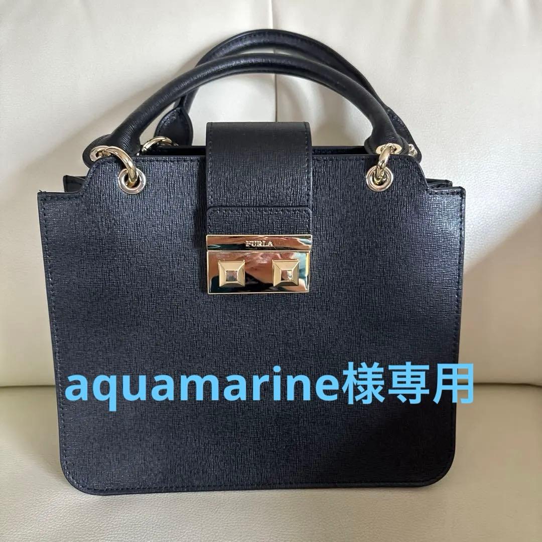 FURLA 黒 2wayハンドバッグ