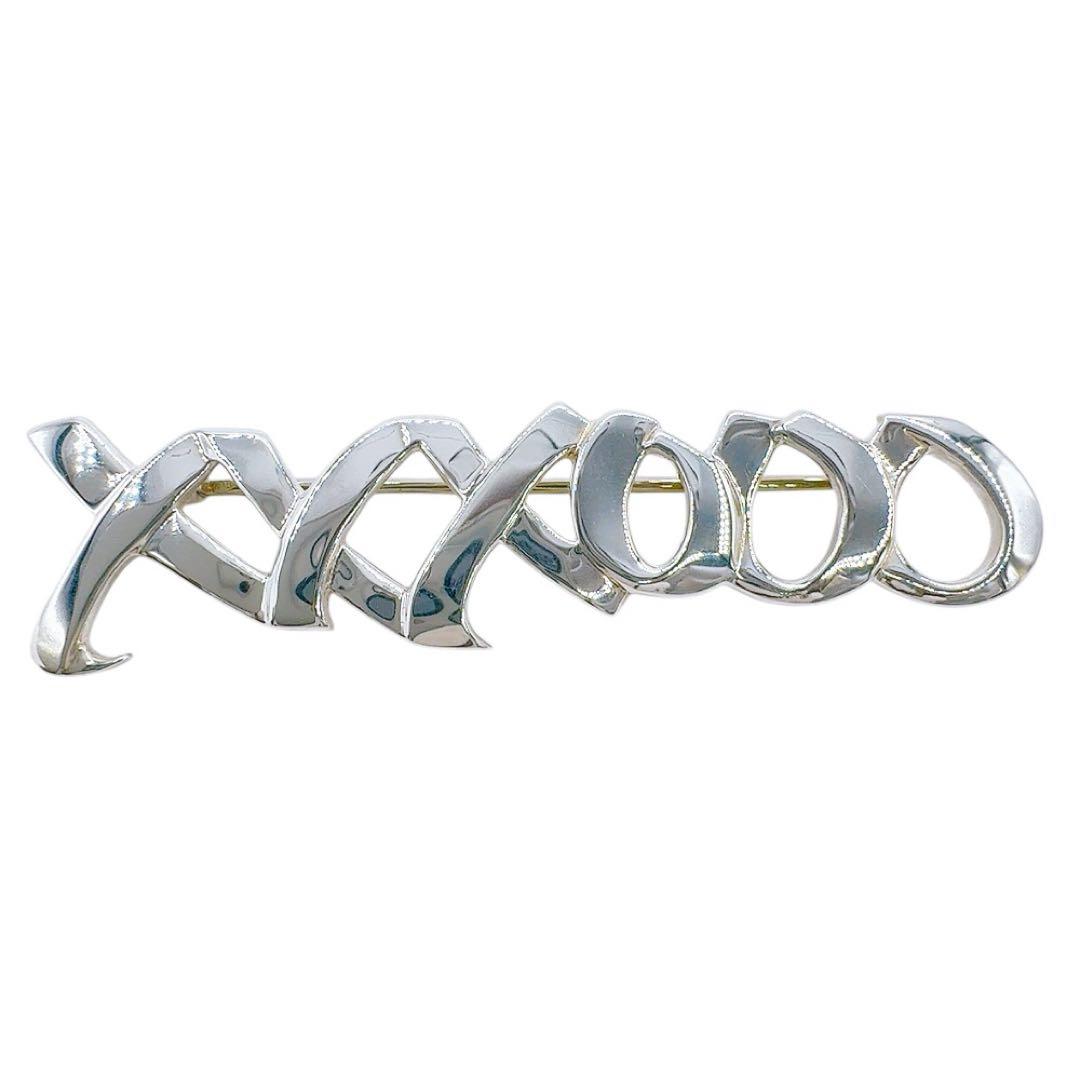 【美品】ティファニー ブローチ ラブ&キス シルバー 925 パロマピカソ 刻印