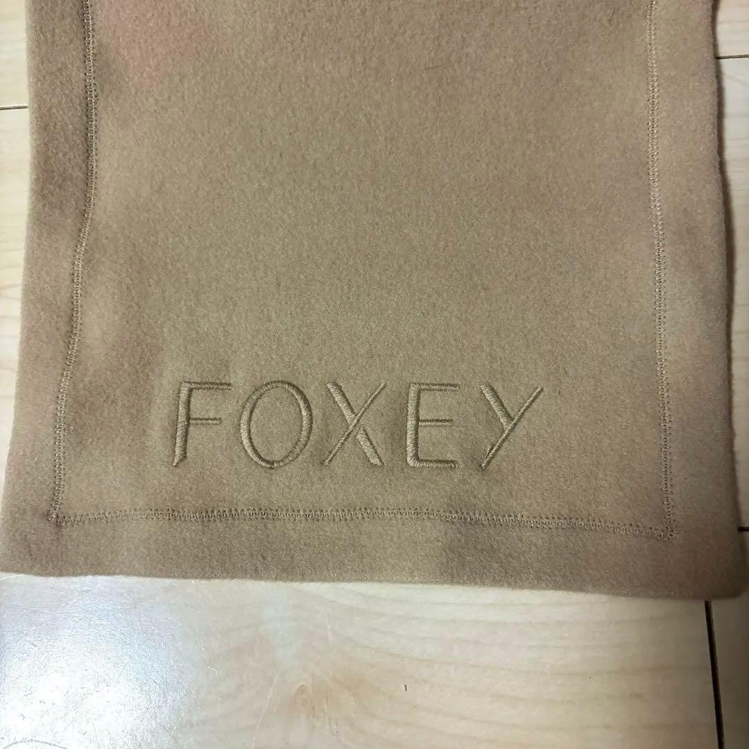 希少！FOXEY フォクシー ロシアンセーブル付き カシミヤス　トール マフラー