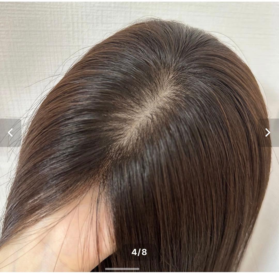 百合子ウィッグ 人毛100 ナチュラルブラウン