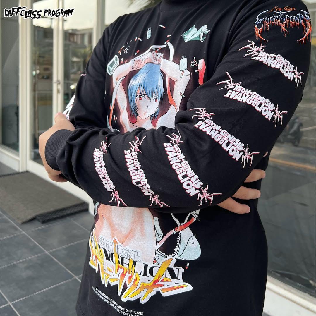 [激レア】 エヴァンゲリオン レイ　ロンTシャツ サイズ　Ｌ