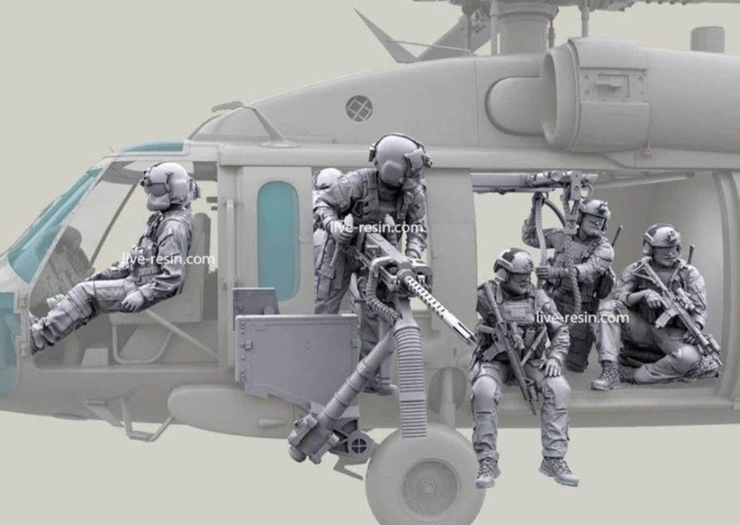 キティホーク、ブラックホーク搭乗員、シールズ6体、3点まとめマサさま専用