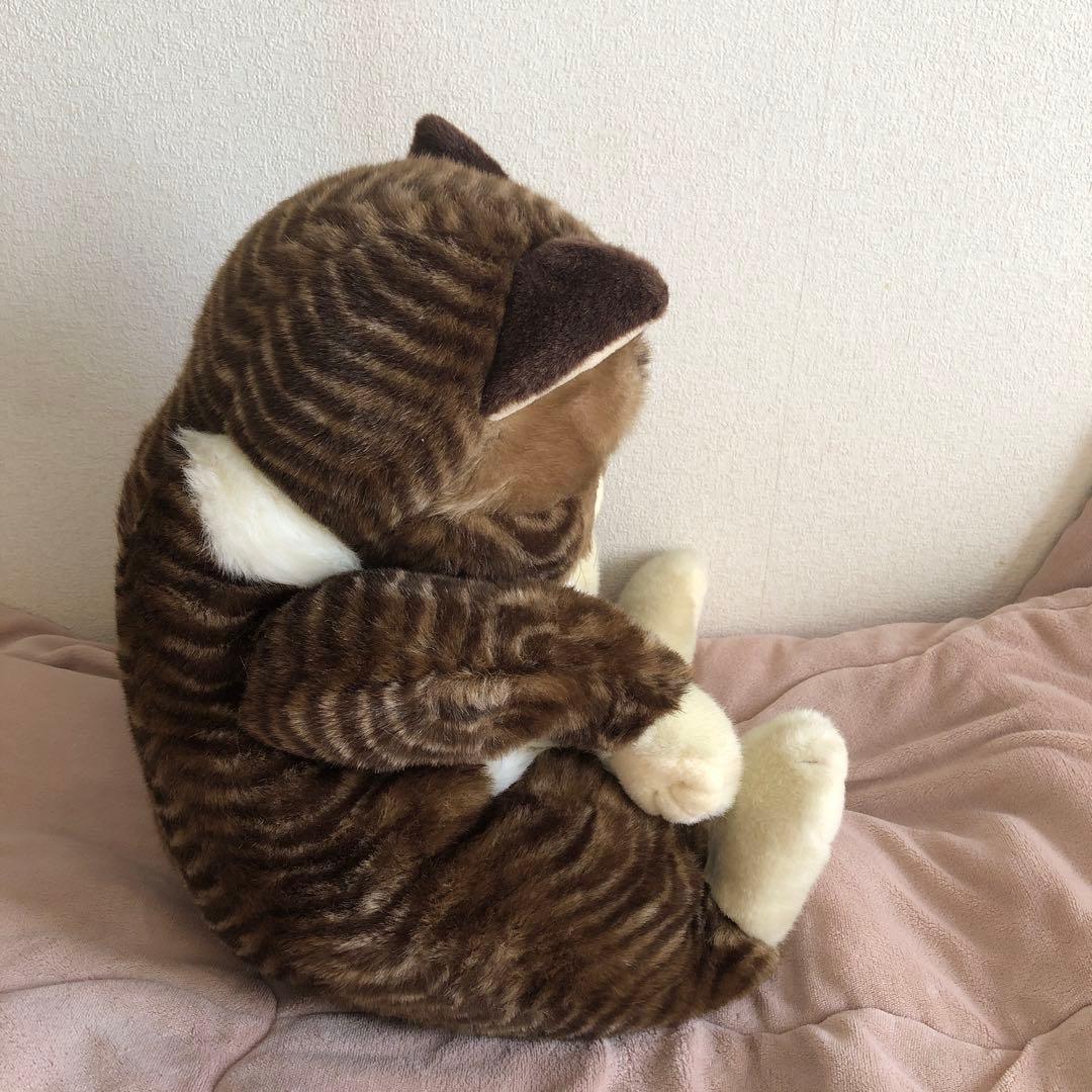 オリエンタルトーイ　ジョリーマンマ　特大　眠り猫ぬいぐるみ　紙タグ有　中古品