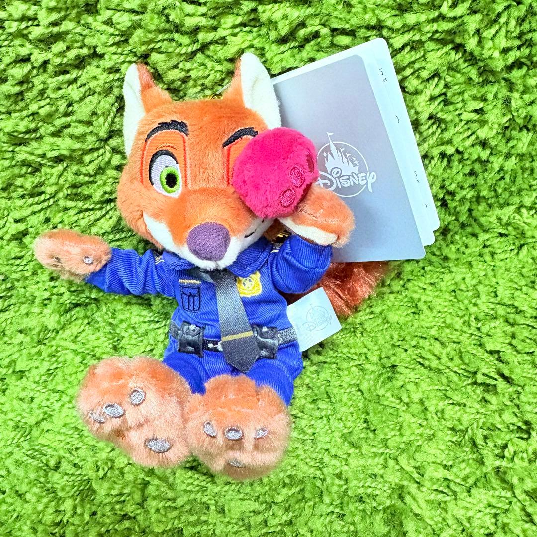 ズートピア　ニック　mogumogu ぬいぐるみ&キーチェーン　2点