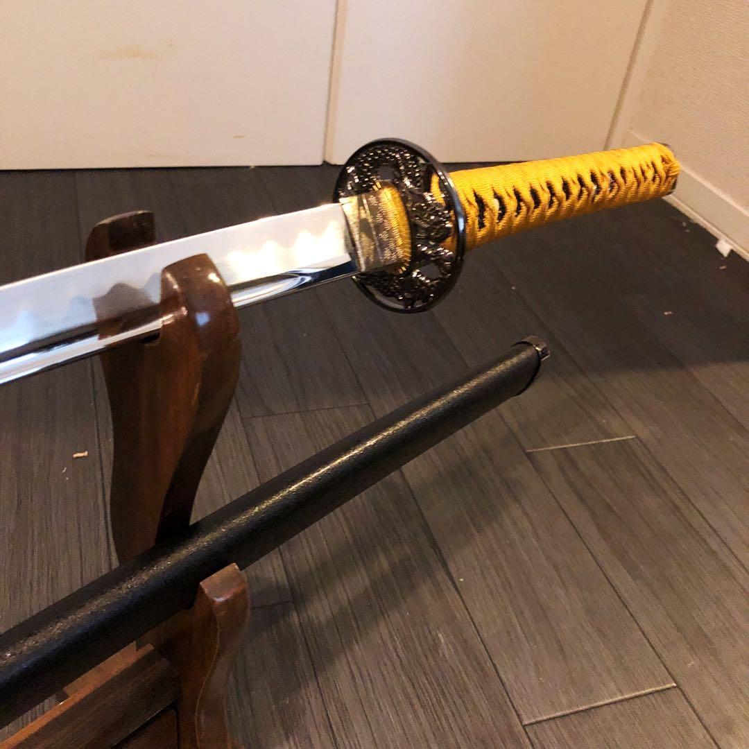 専用　模造刀　居合刀　樋入り刀身　橙金拵え　亜合金刀身　名刀