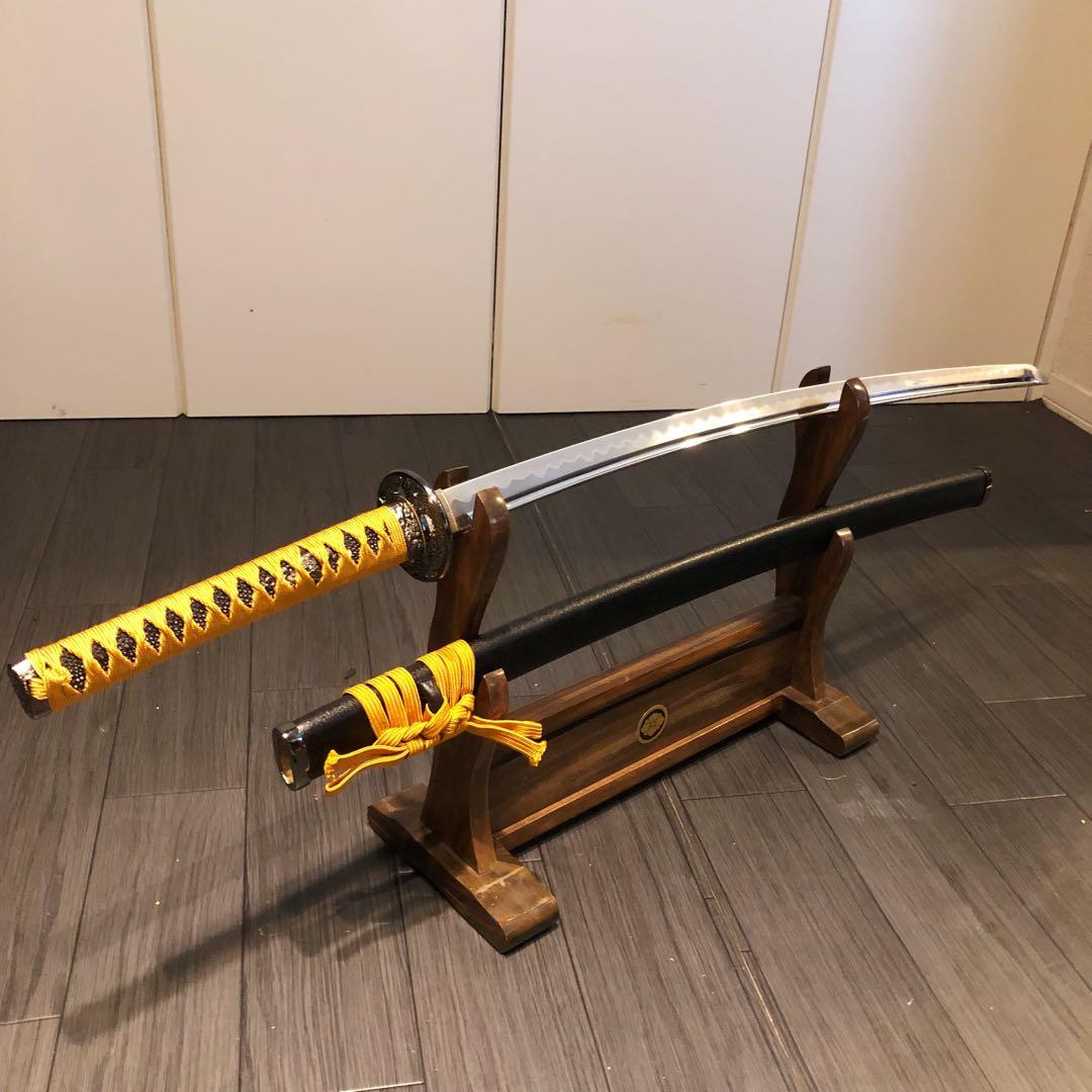 専用　模造刀　居合刀　樋入り刀身　橙金拵え　亜合金刀身　名刀