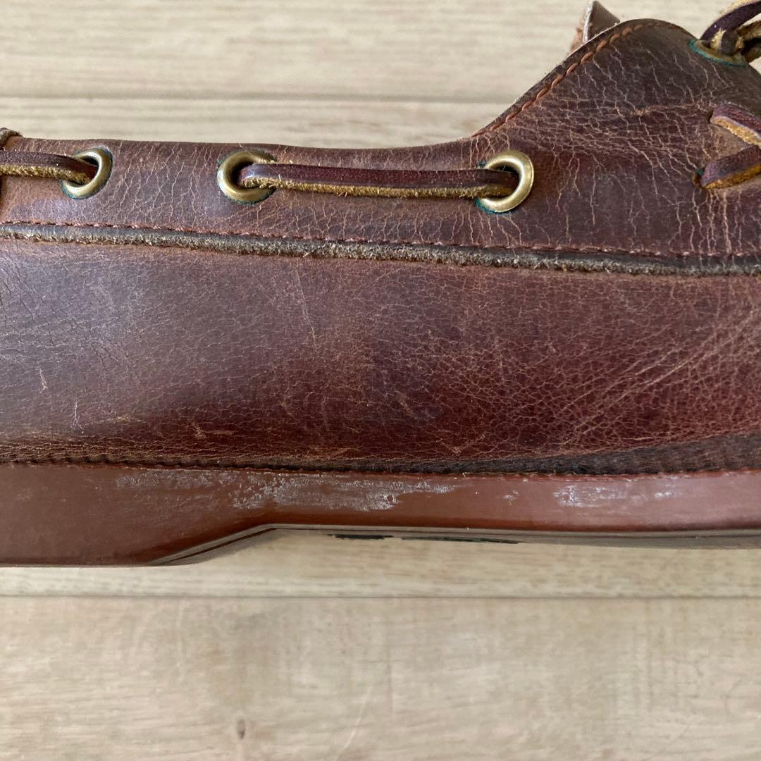 雰囲気◎ 90’s Polo Ralph Lauren レザー デッキシューズ