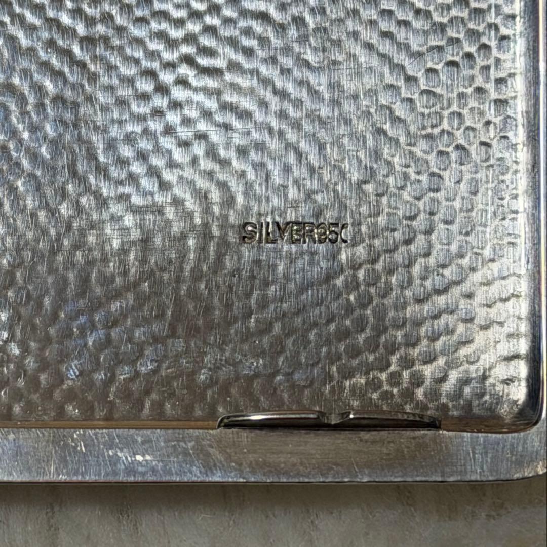 銀 silver 950刻印 煙草入れ シガレットケース 207g 骨董