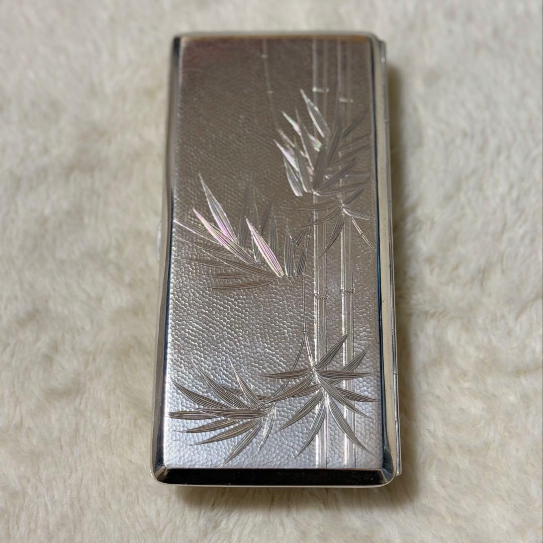 銀 silver 950刻印 煙草入れ シガレットケース 207g 骨董