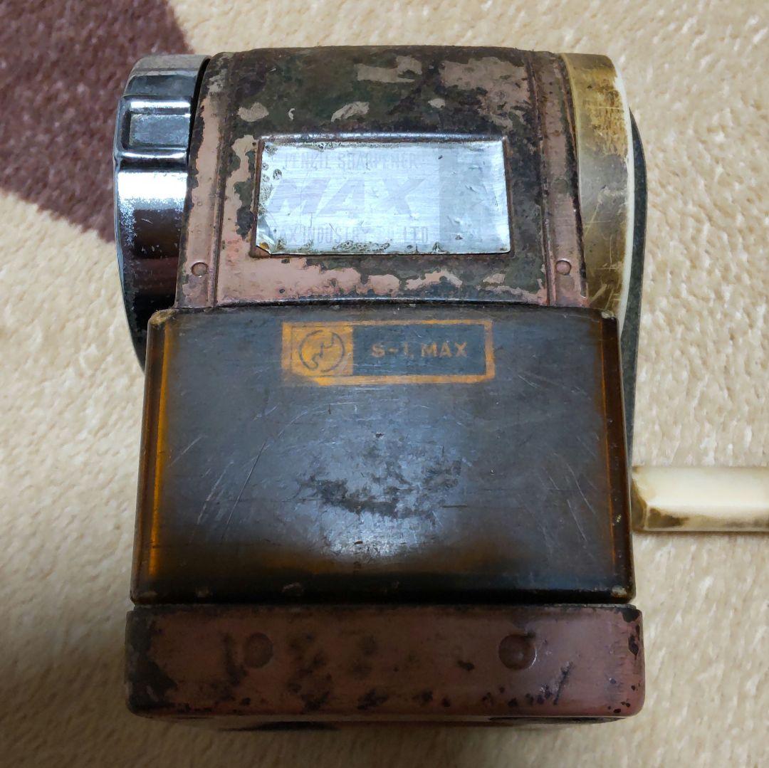 【価格相談可】昭和レトロ 手動鉛筆削り MAX　金属製