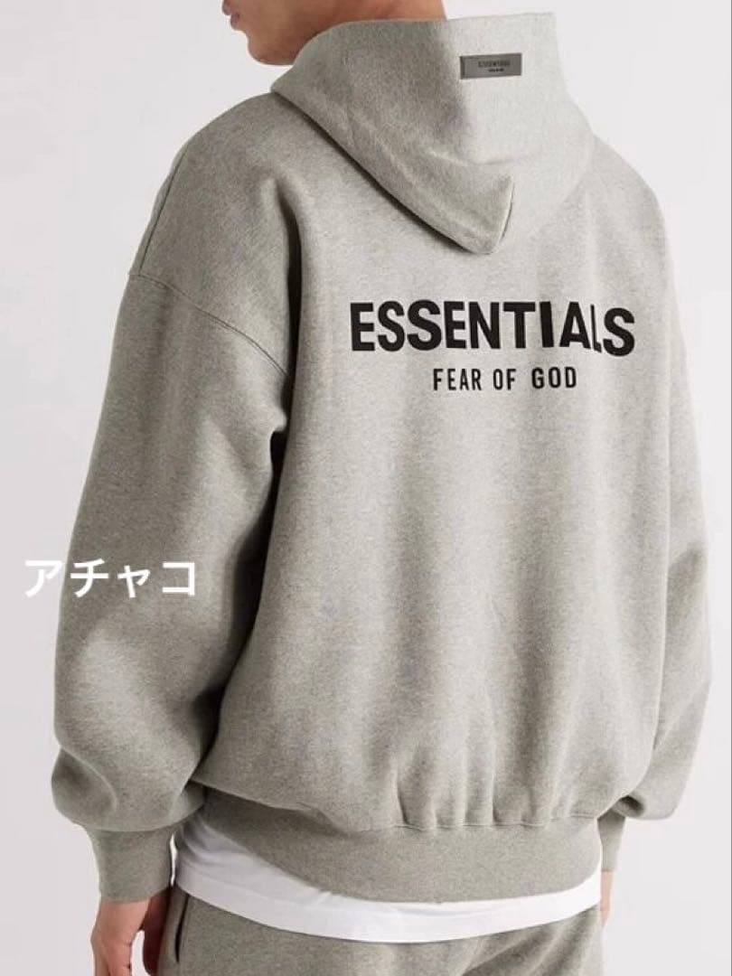 Fear of God Essentials ロゴ パーカー グレー
