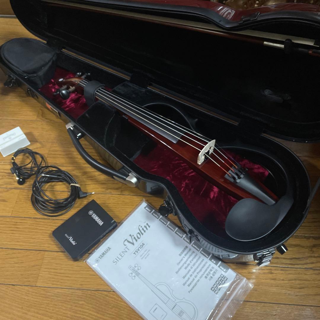 YAMAHA サイレントバイオリン　YSV104 弓・ケース付
