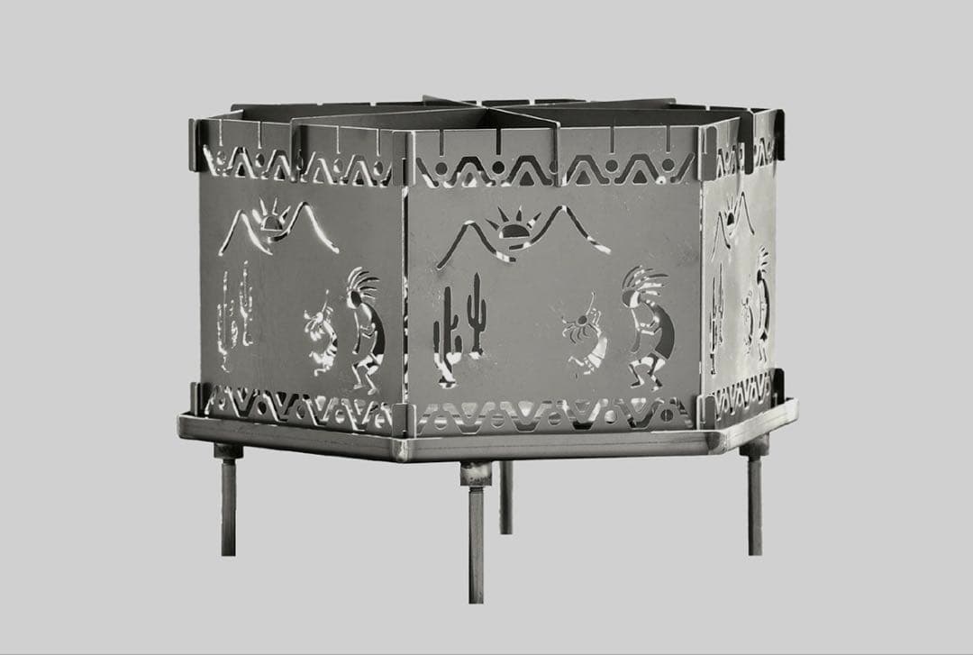 新品未使用　ENRICH（エンリッチ） 組立式焚き火台【ココペリヘキサゴン】