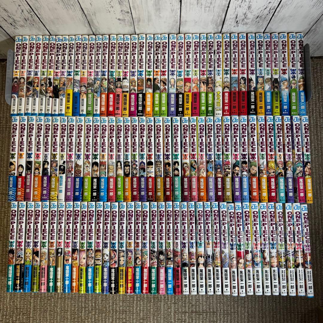 全巻初版 ワンピース 1巻～113巻 ●帯、冊子、はがき● 全巻セット
