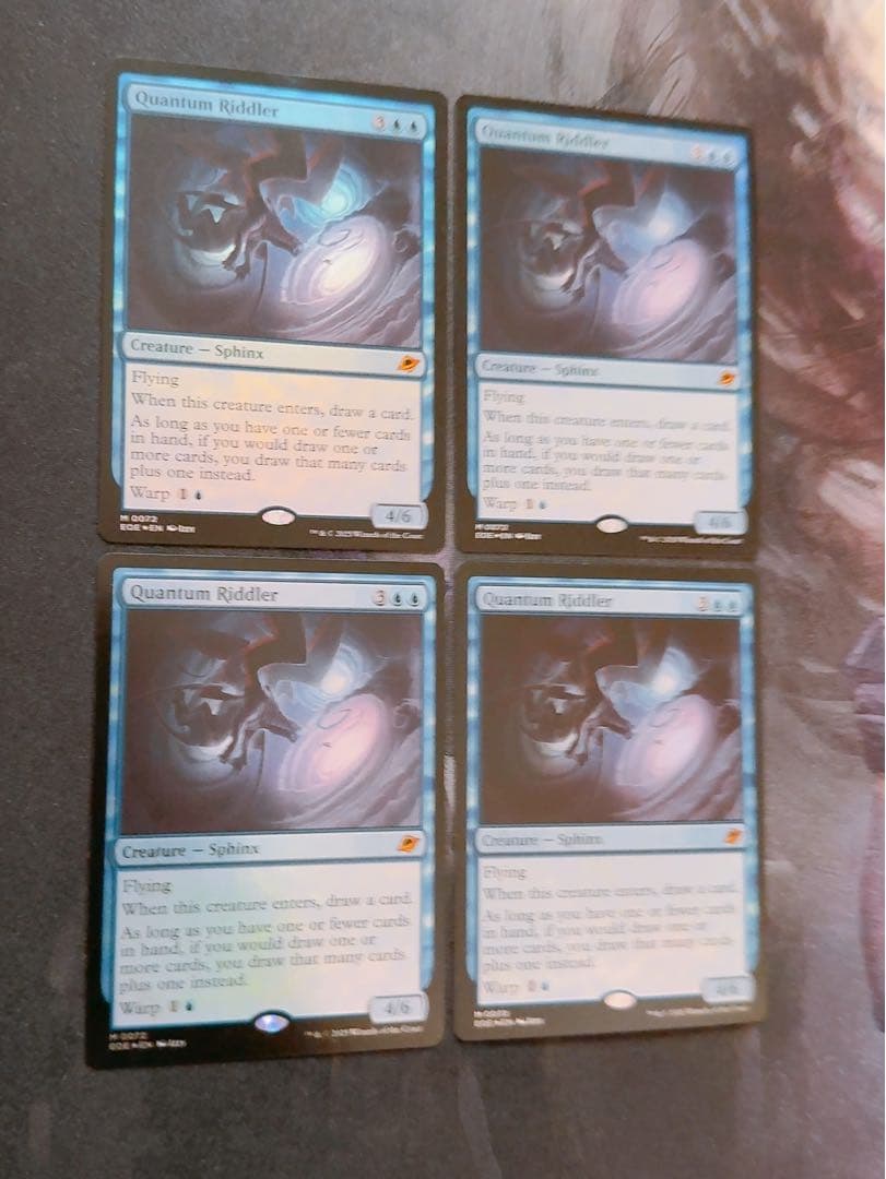 【foil】量子の謎かけ屋　英語　4枚セット