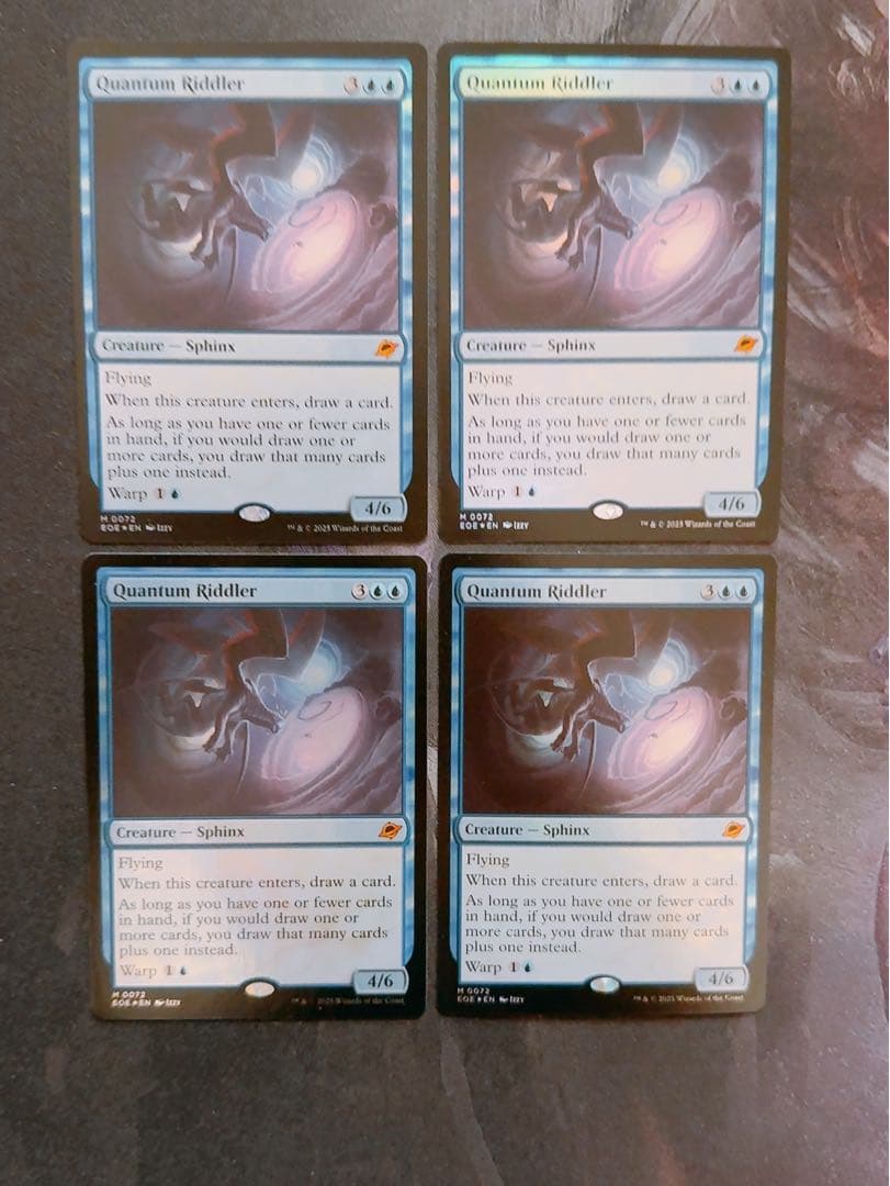 【foil】量子の謎かけ屋　英語　4枚セット