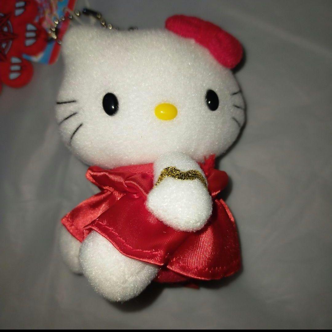 レア★大阪限定梅田バージョン キティ ぬいぐるみ ボールチェーン キーホルダー
