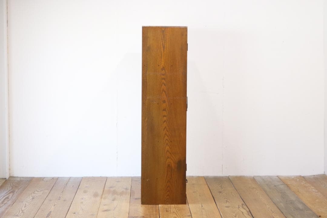 レトロ キャビネット 戸棚 本箱 収納 ラック 引き出し 抽斗 2杯 木製