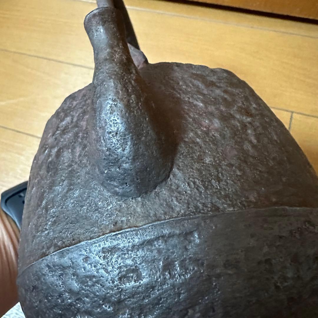 龍文堂 鉄瓶 唐銅蓋 煎茶道具