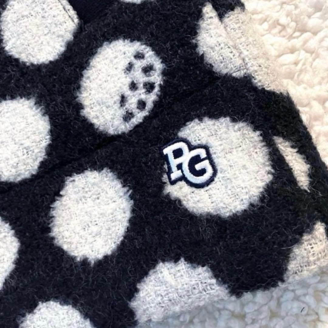 【新品】パーリーゲイツ　中綿リングチェックスカート BIGドット柄　1