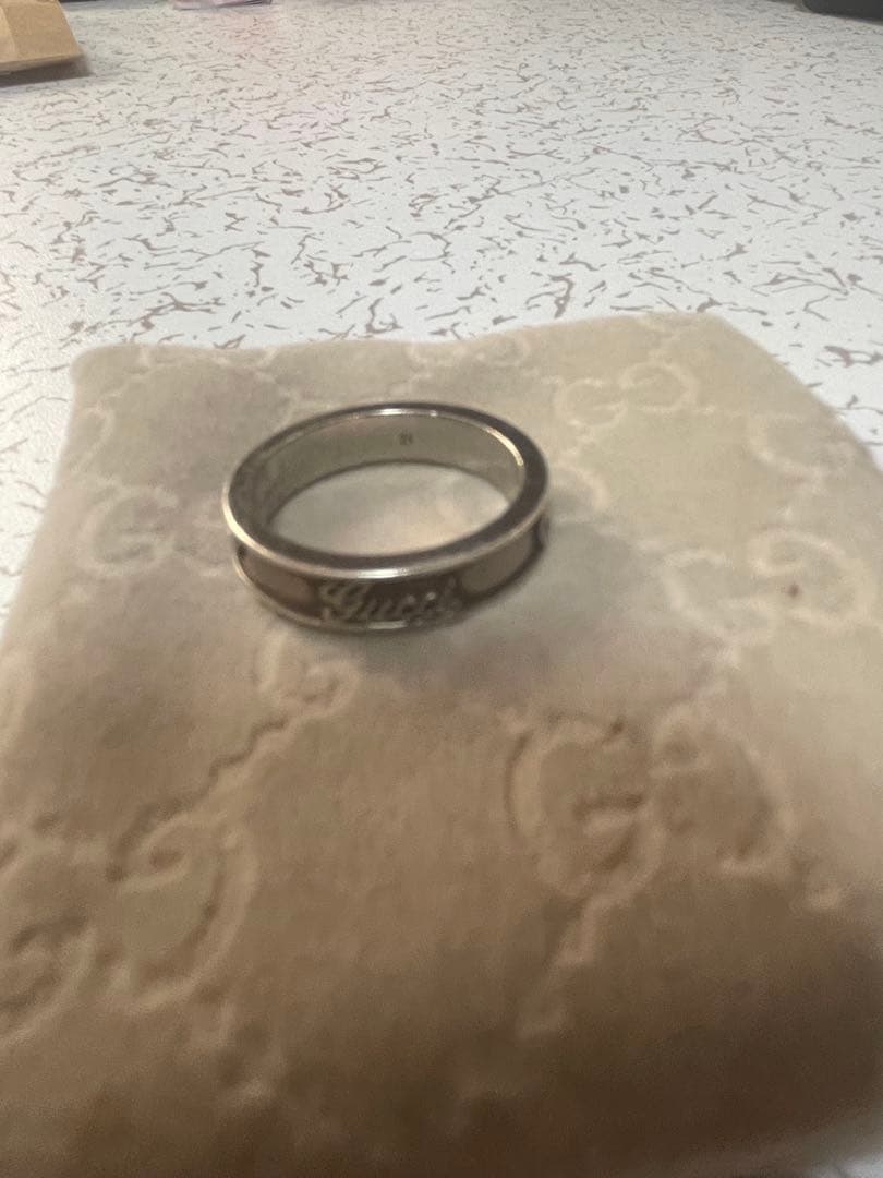 GUCCI ステンレススチールリング MADE IN ITALY