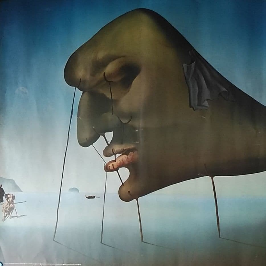 ダリの特大レアポスター(画題・SLEEP)