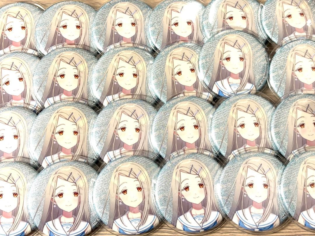 学マス 篠澤広 ローソンコラボ グリッター 缶バッジ 24個セット