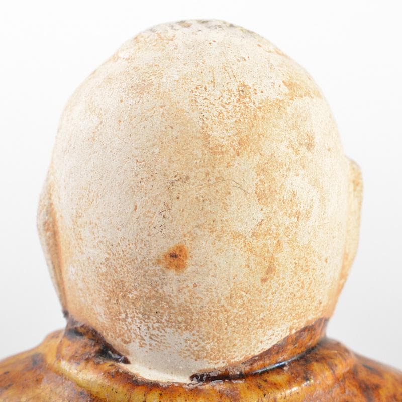 中国　唐三彩　陶人形　人物像　置物　時代箱　C　R7547