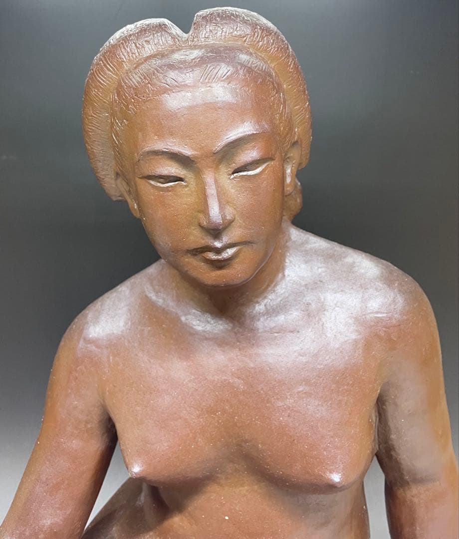 モンテパパ　昭和の名工　岡本錦朋　備前焼　裸婦像