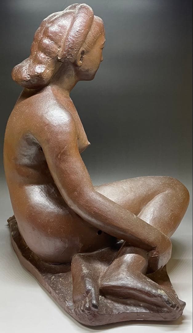 モンテパパ　昭和の名工　岡本錦朋　備前焼　裸婦像