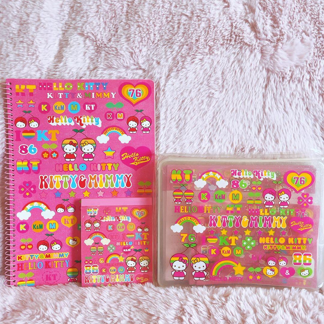 希少レア　ハローキティ　チェリー　レターセット　シール付きメモ　ノート　2002