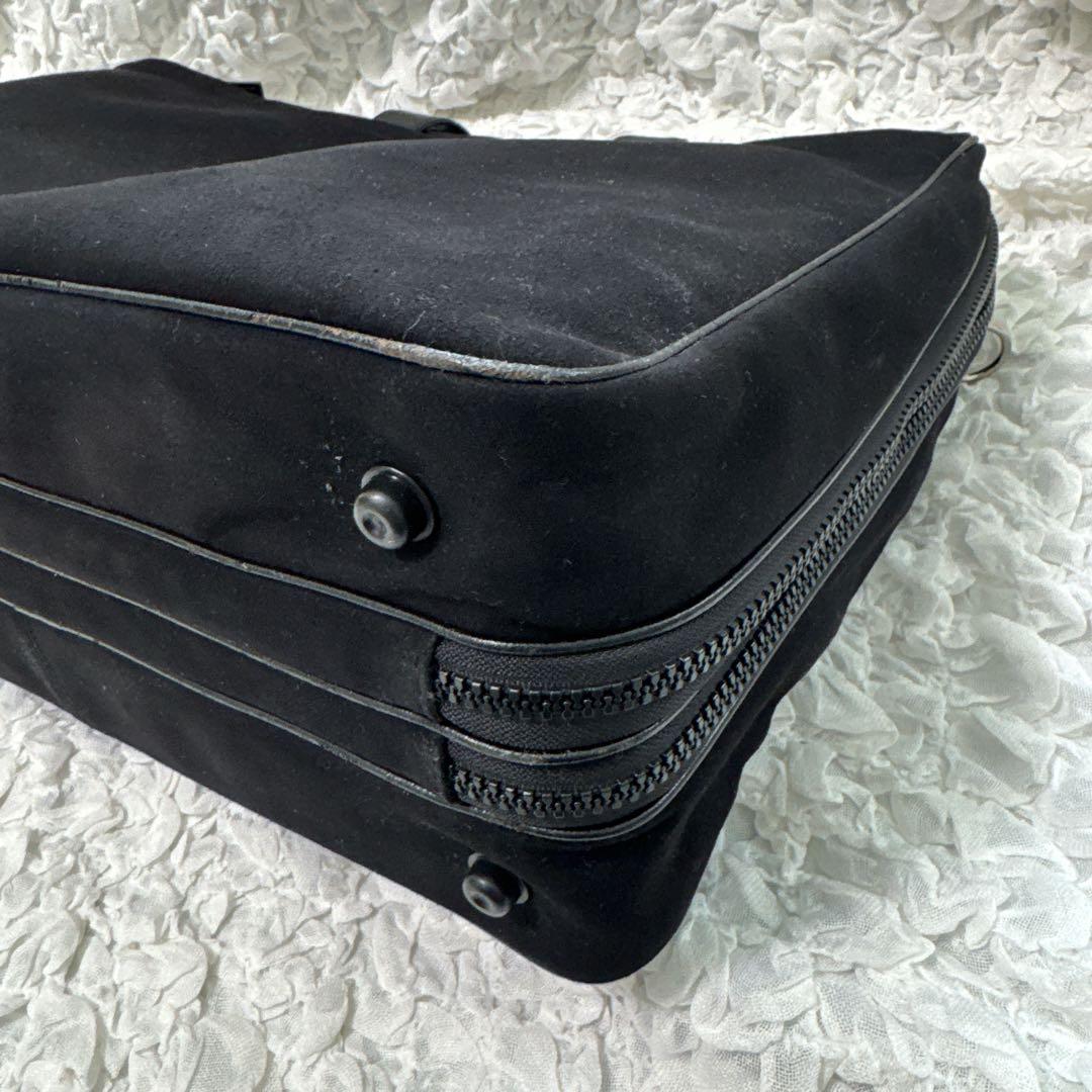 希少　トヨタ　セルシオ　大きめビジネスバッグ　ショルダーバッグ　スエード