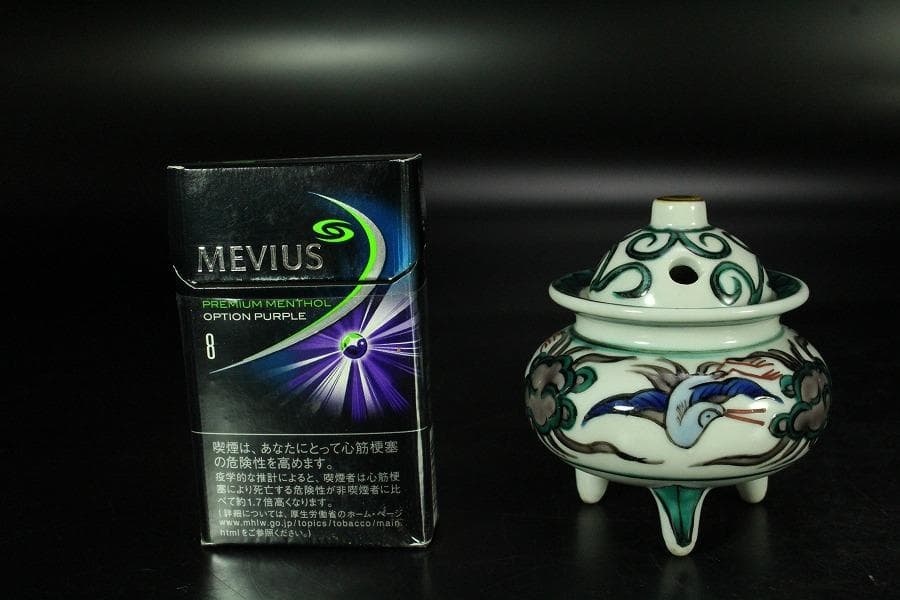 九谷 色絵 香炉(K-LC861)