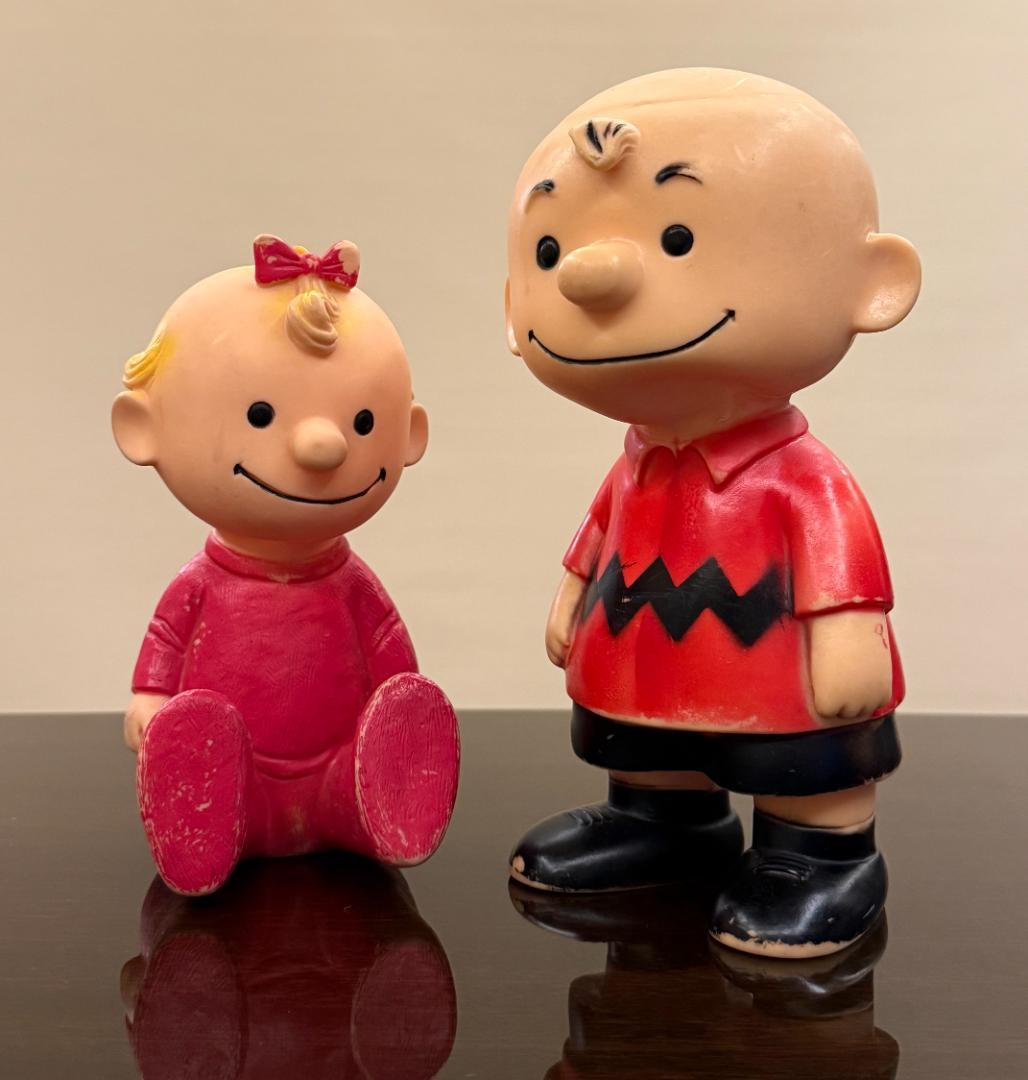 チャーリーブラウン ＆ サリー ソフビ ハンガーフォード 50s