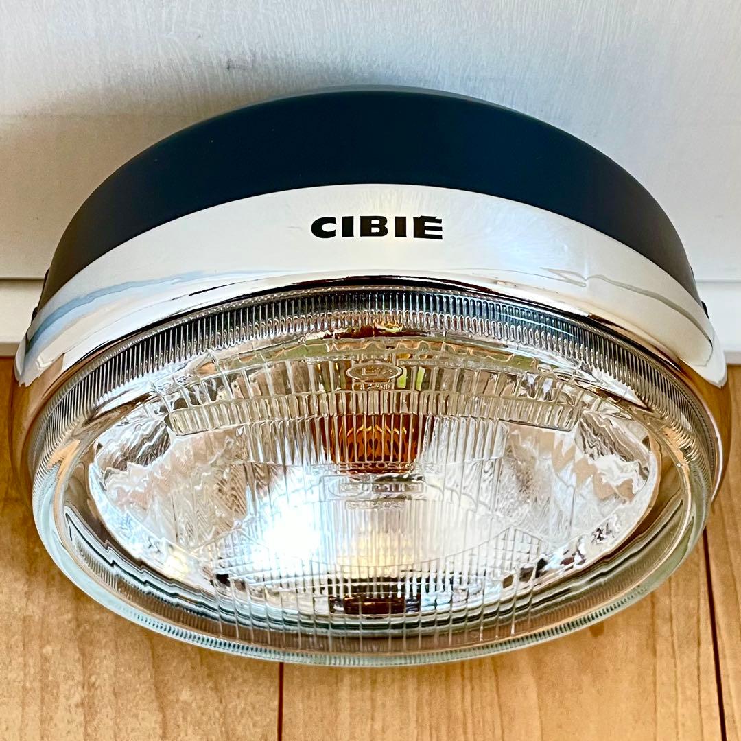 当時物 シビエ 凹み ヘッドライト CIBIE 美品 マーシャル