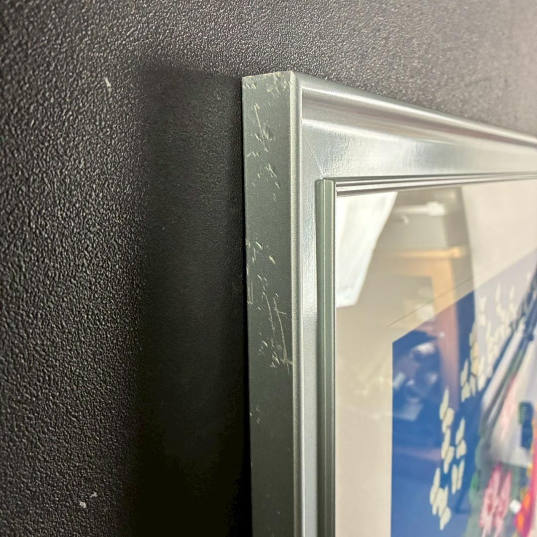 美品 平松礼二「池に舞う蝶」リトグラフ 大作 直筆サイン・印有 古径額 モネ