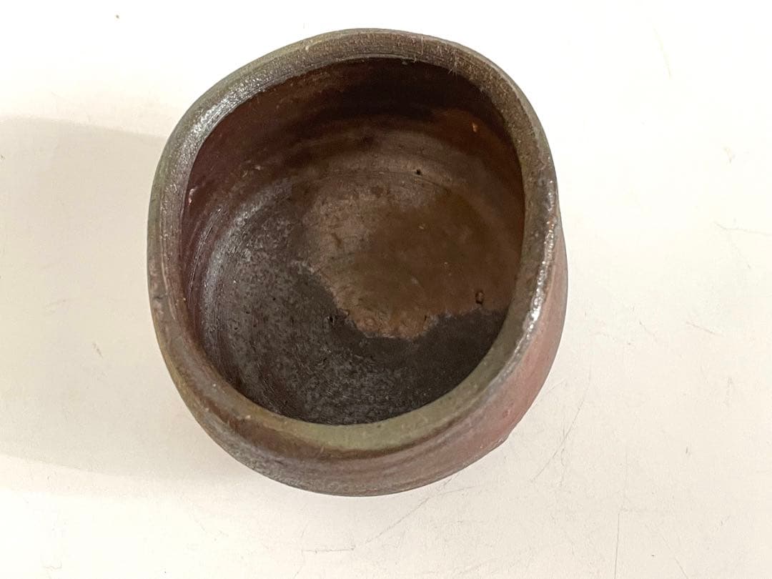 陶芸家　人間国宝　藤原啓　備前　酒杯　ぐい呑　備前焼　酒器　酒盃　共箱