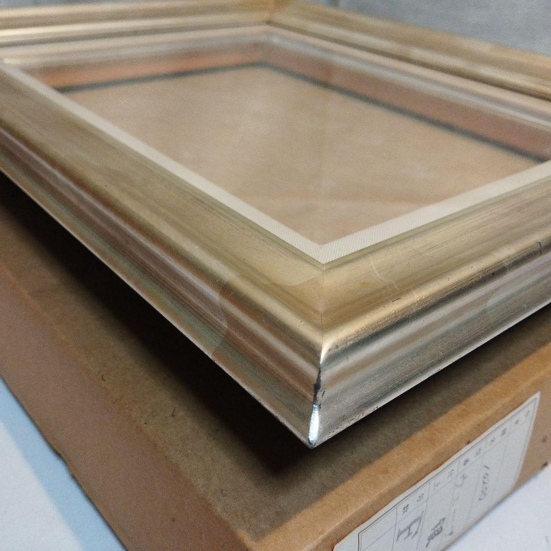 油絵　銀　F4 額縁　未使用